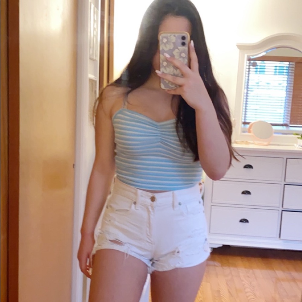 ❌SOLD❌ Striped Blue Tank Top